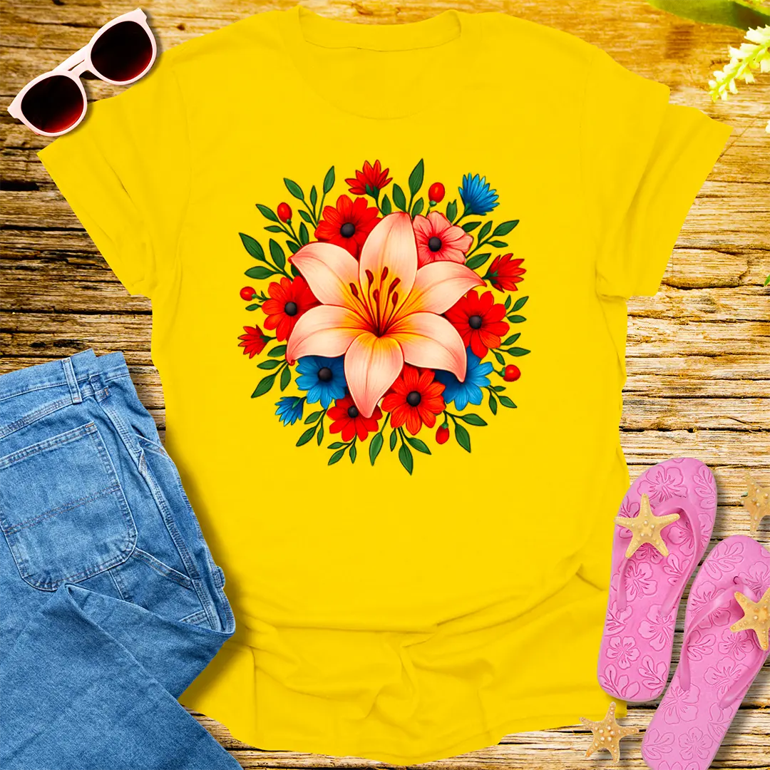 Radiant Bloom T-Shirt - Daisy
