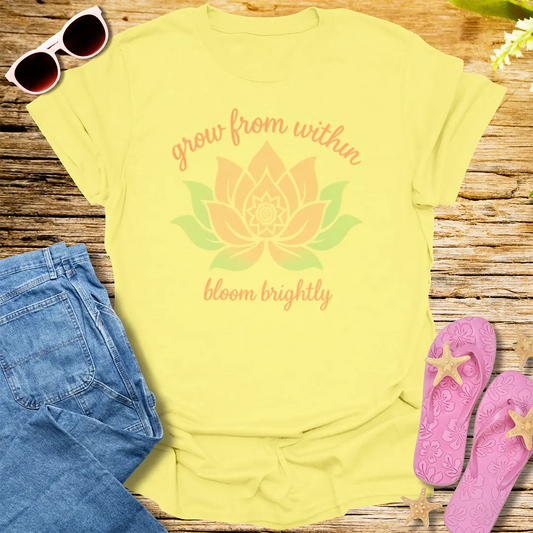 Grow From Within T-Shirt - Cornsilk