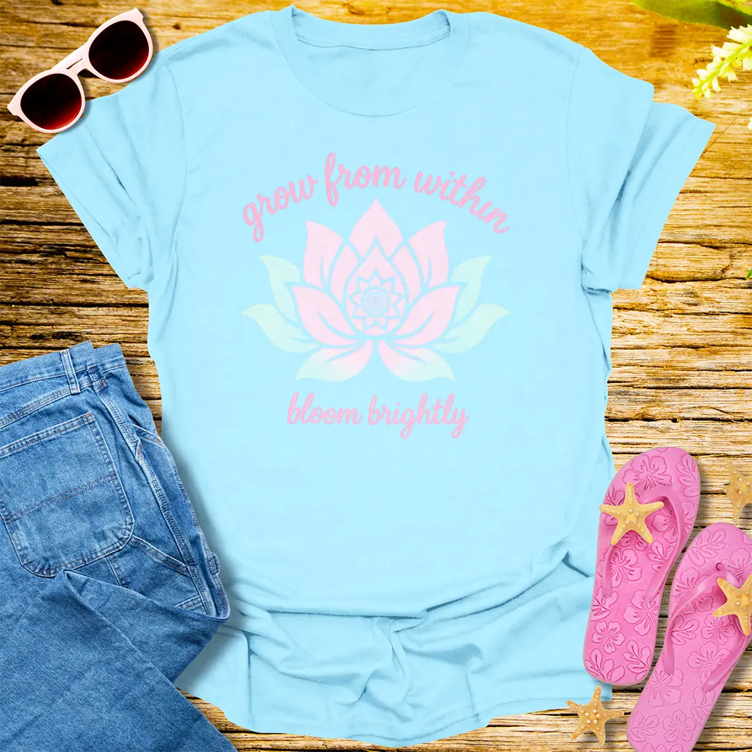 Grow From Within T-Shirt - Light Blue