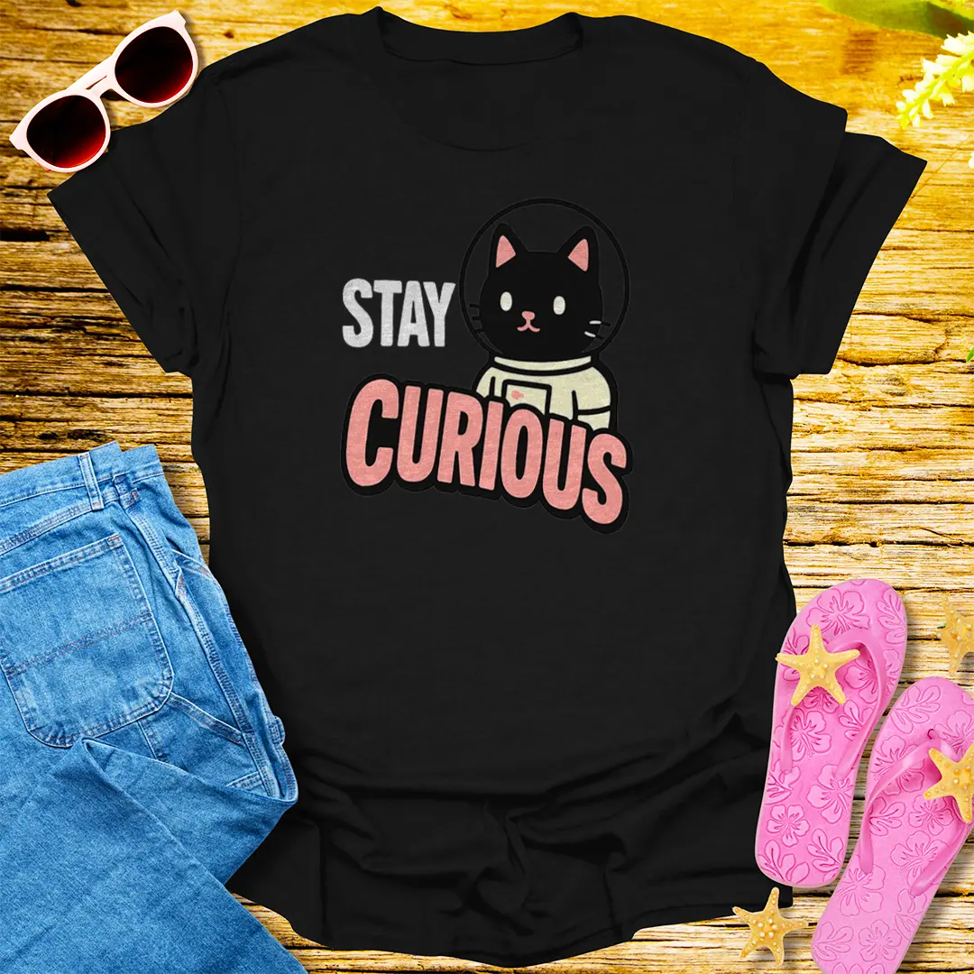 Stay Curious T-Shirt - Black