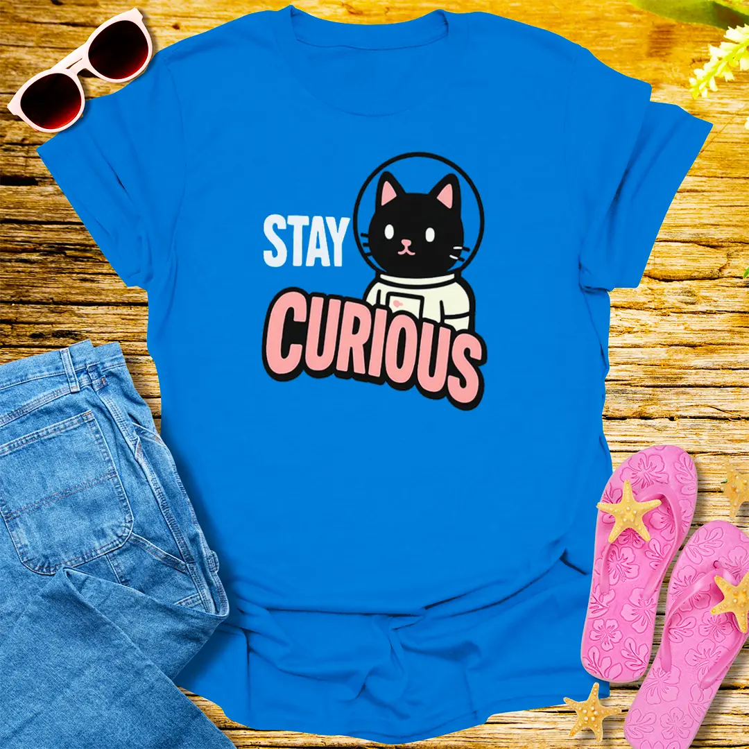 Stay Curious T-Shirt - Royal