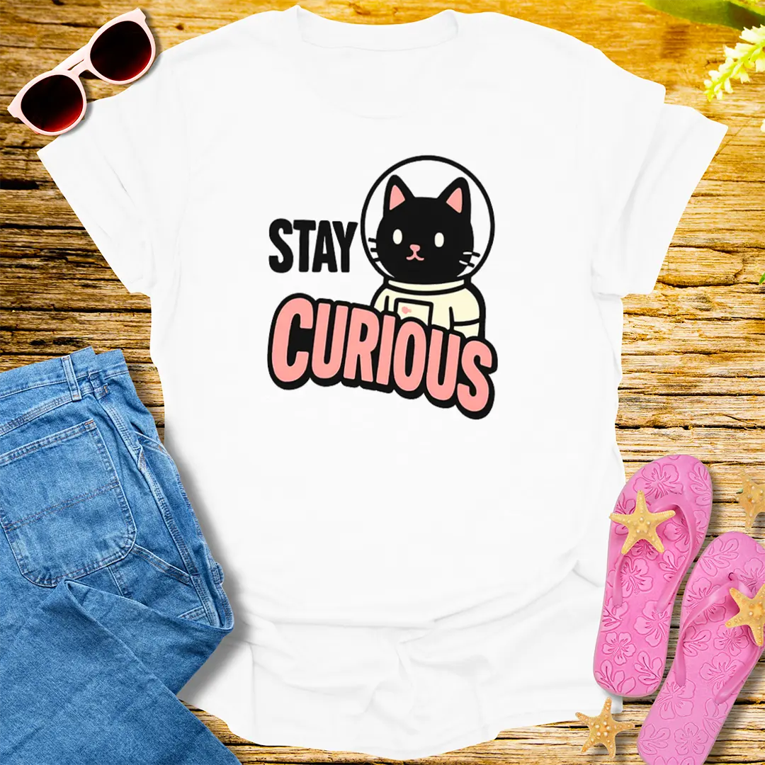 Stay Curious T-Shirt - White