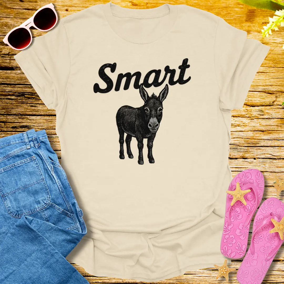 Smart Donkey T-Shirt - Natural