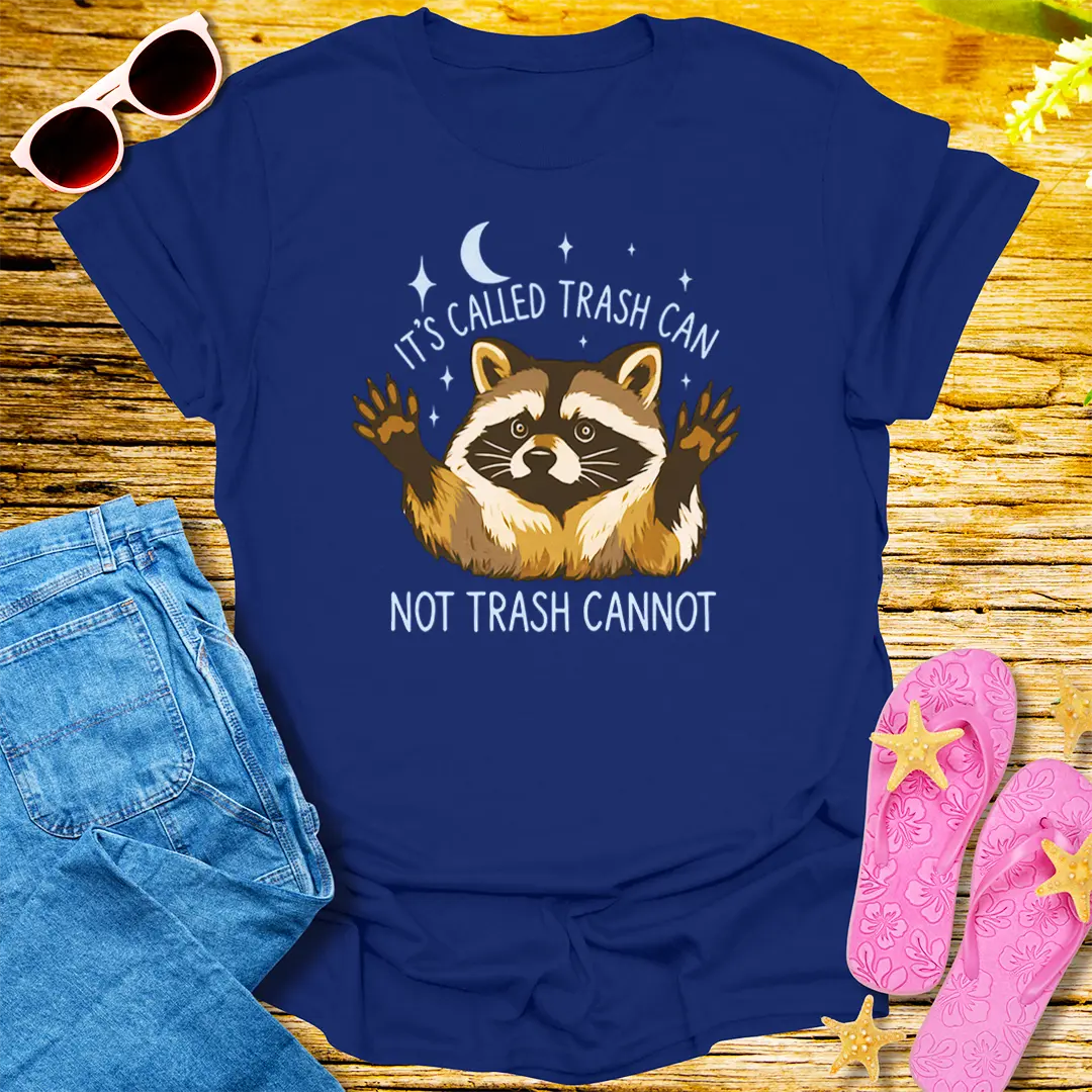 Trash Can Raccoon T-Shirt - Navy