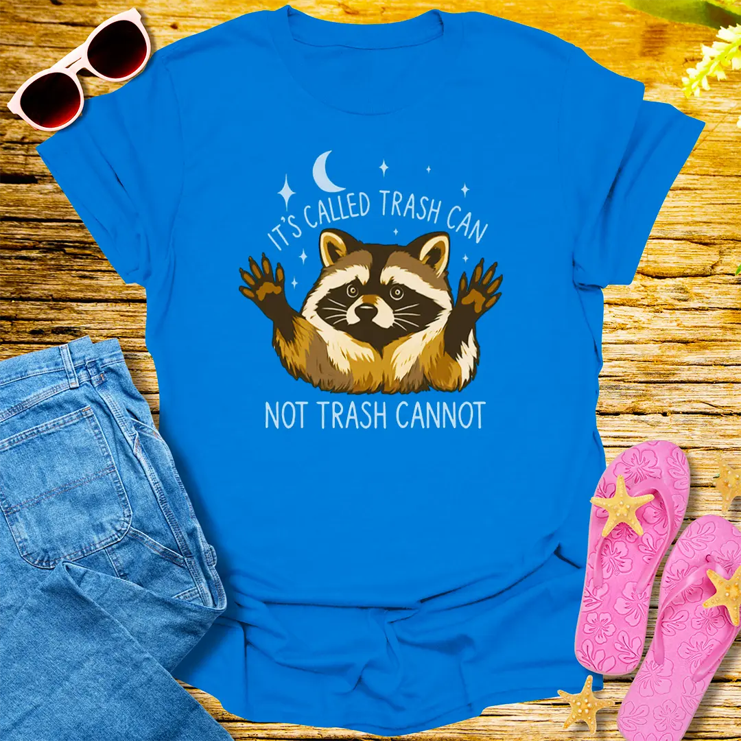 Trash Can Raccoon T-Shirt - Royal