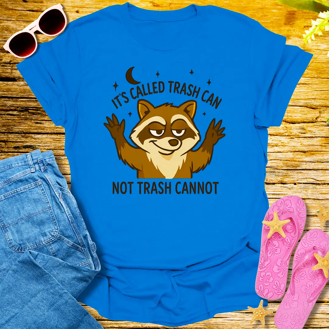 Trash Can Raccoon T-Shirt - Royal