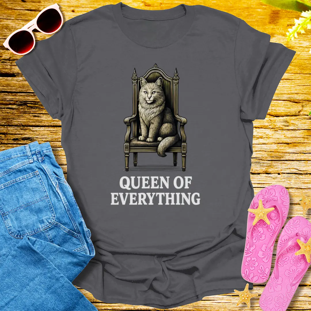 Queen of Everything T-Shirt - Charcoal