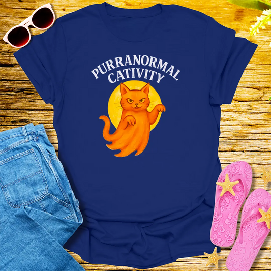 Purranormal Cativity T-Shirt - Navy