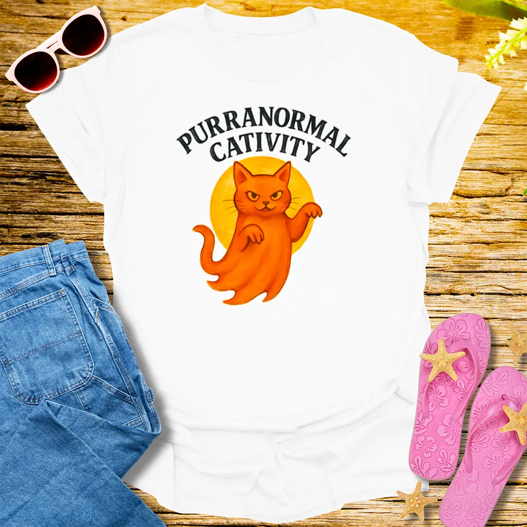 Purranormal Cativity T-Shirt - White