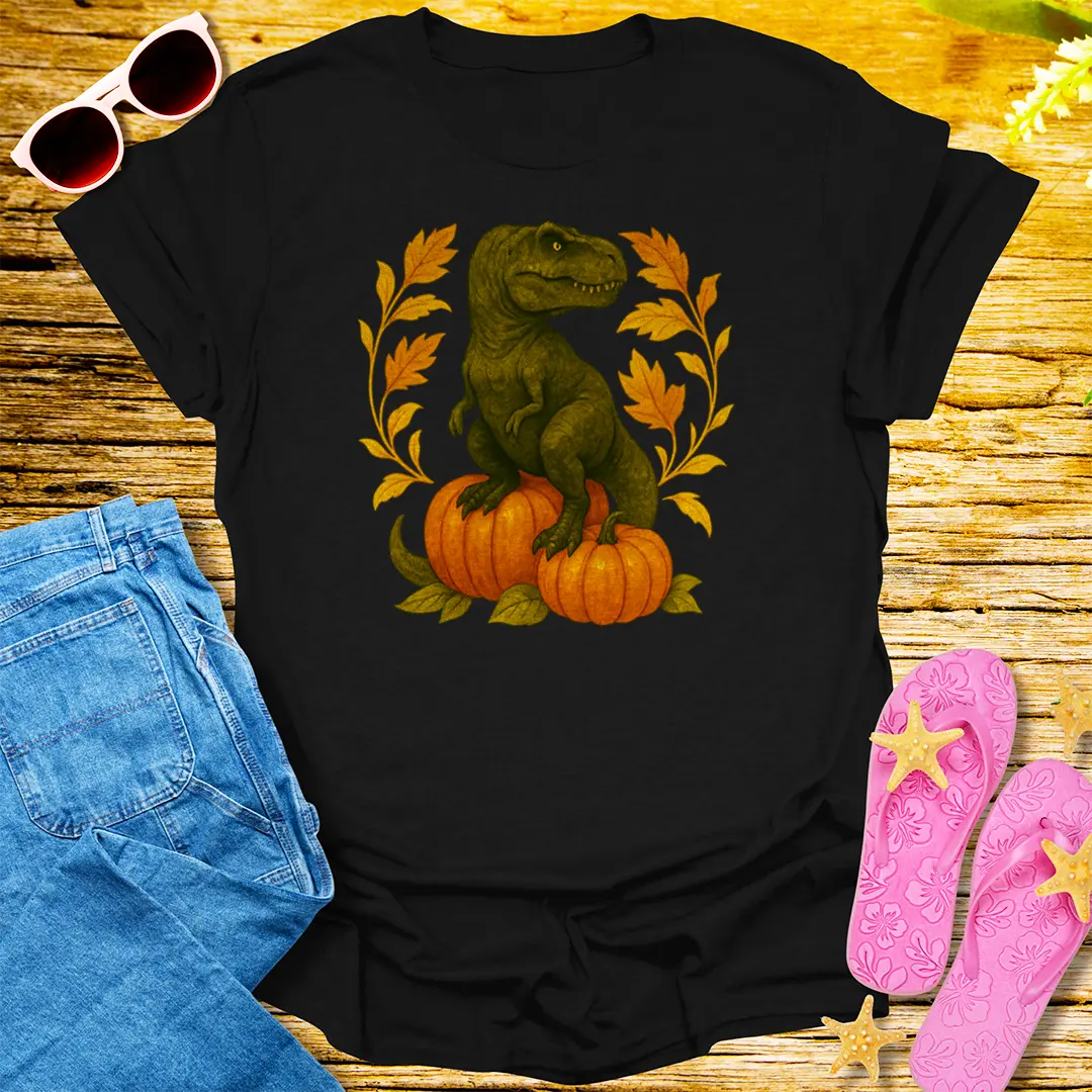 Pumpkin Rex T-Shirt - Black