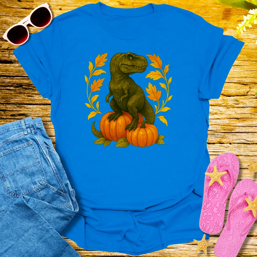 Pumpkin Rex T-Shirt - Royal
