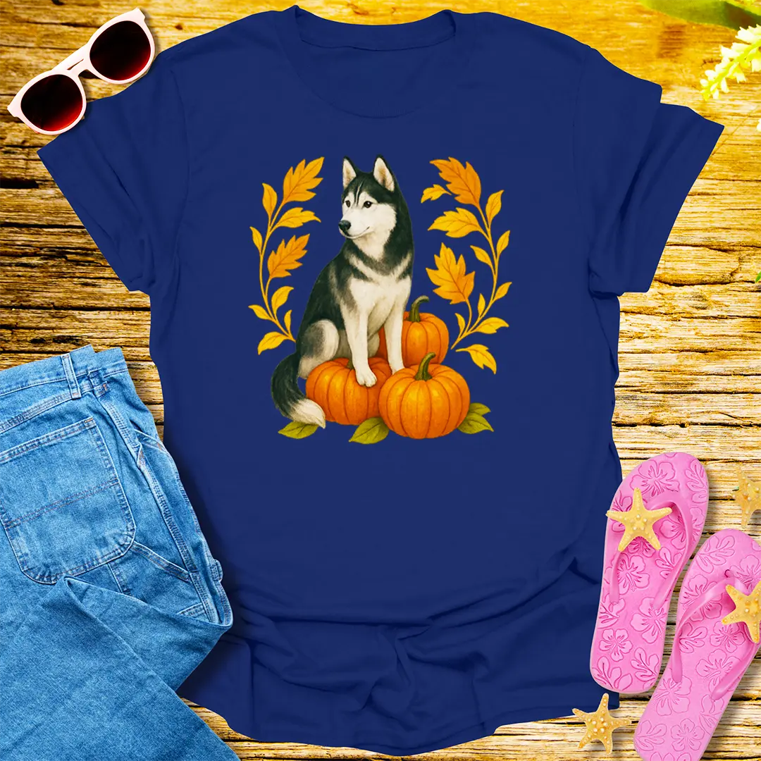 Autumn Husky T-Shirt - Navy
