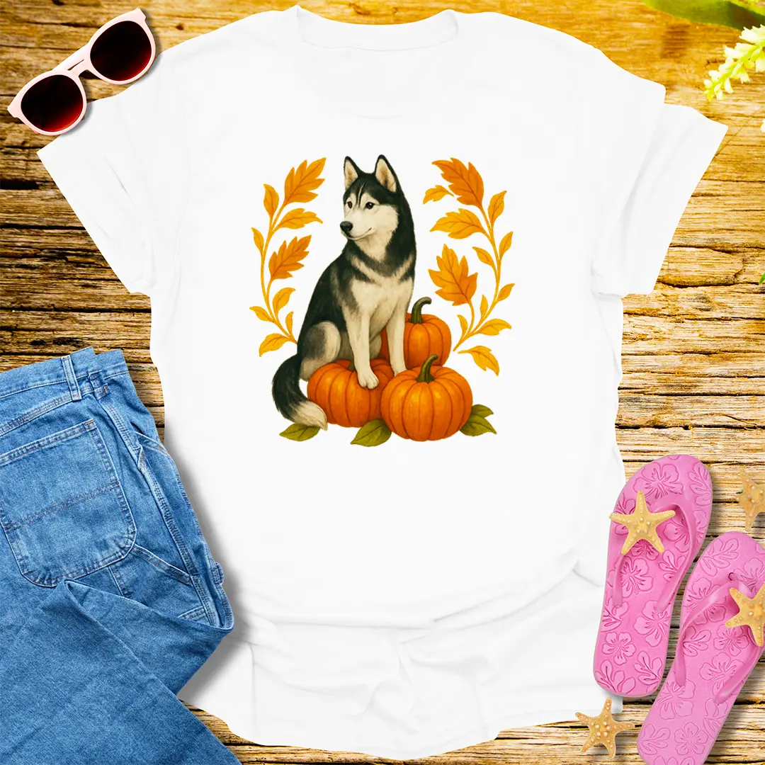 Autumn Husky T-Shirt - White