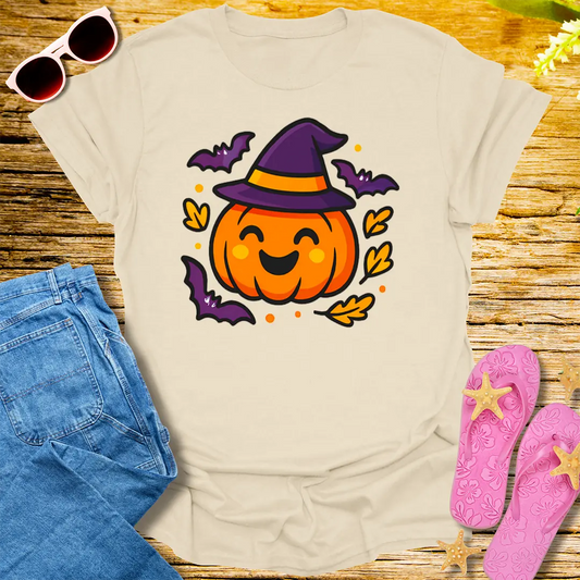 Witchy Pumpkin Vibes T-Shirt - Natural