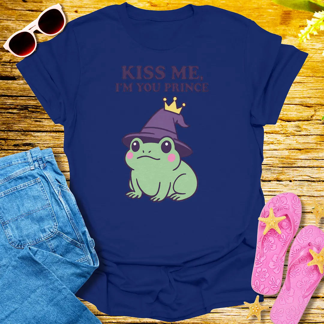Kiss Me Prince T-Shirt - Navy
