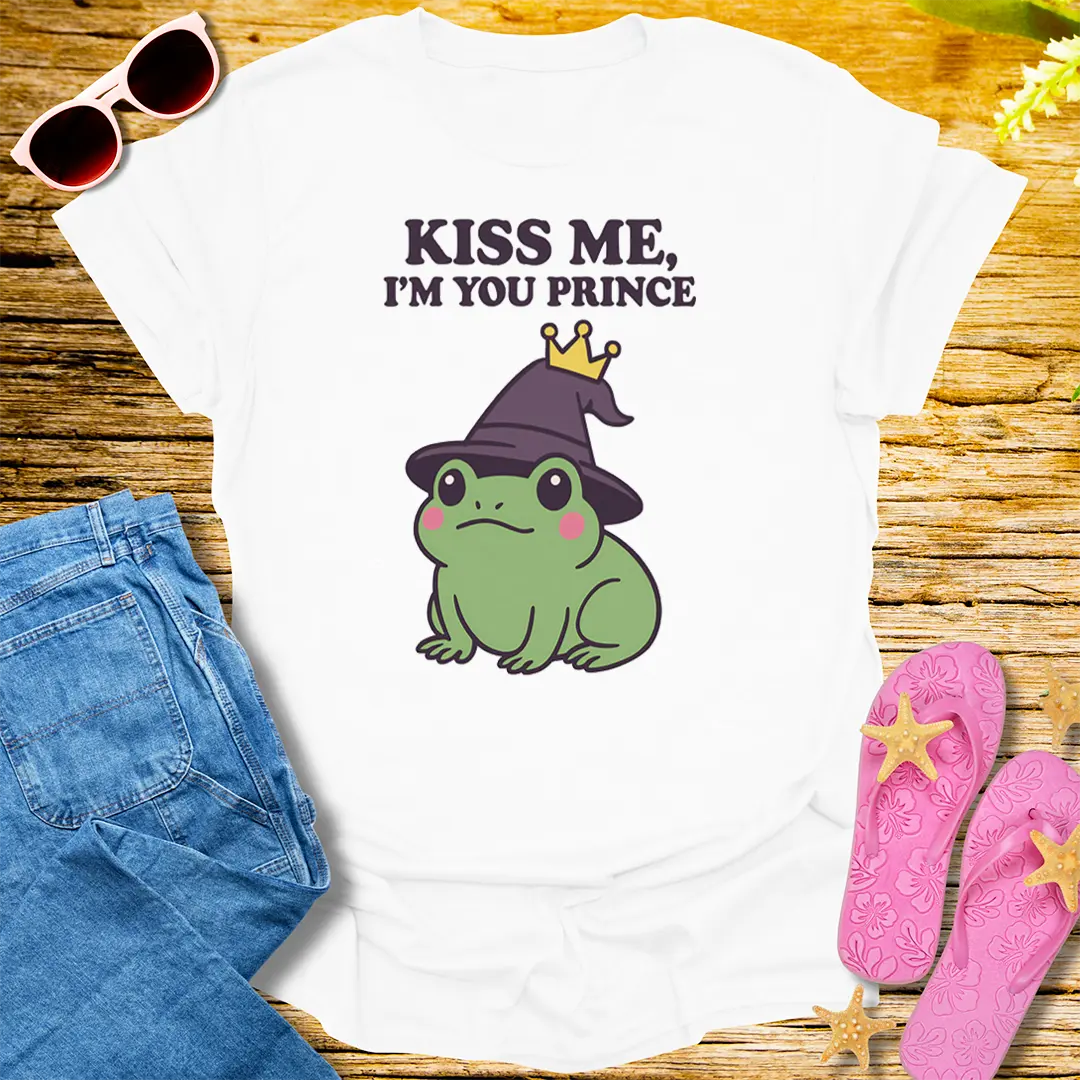 Kiss Me Prince T-Shirt - White