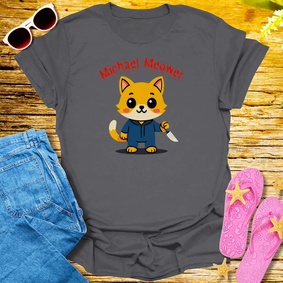 Michael Meower T-Shirt - Charcoal