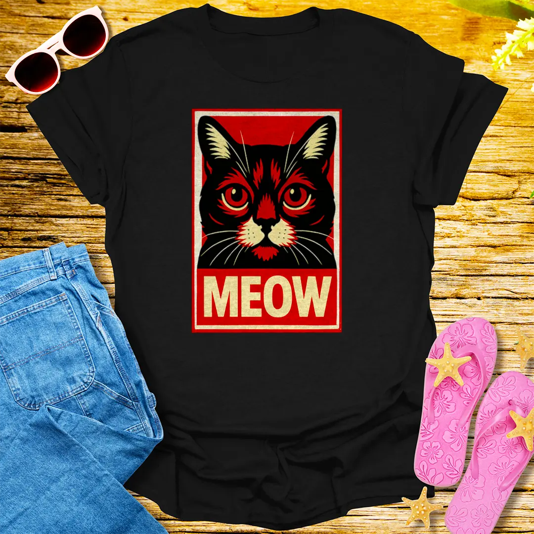 Revolutionary Meow T-Shirt - Black