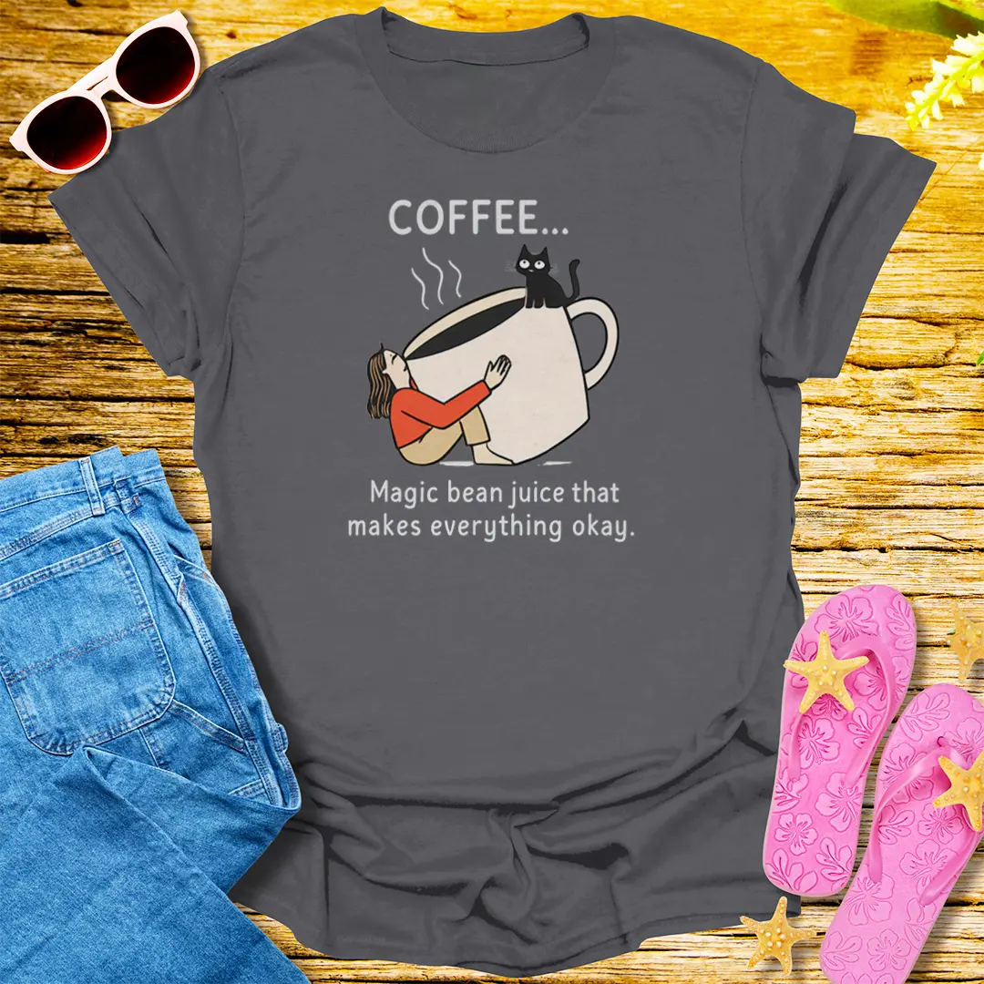 Magic Bean Juice T-Shirt - Charcoal