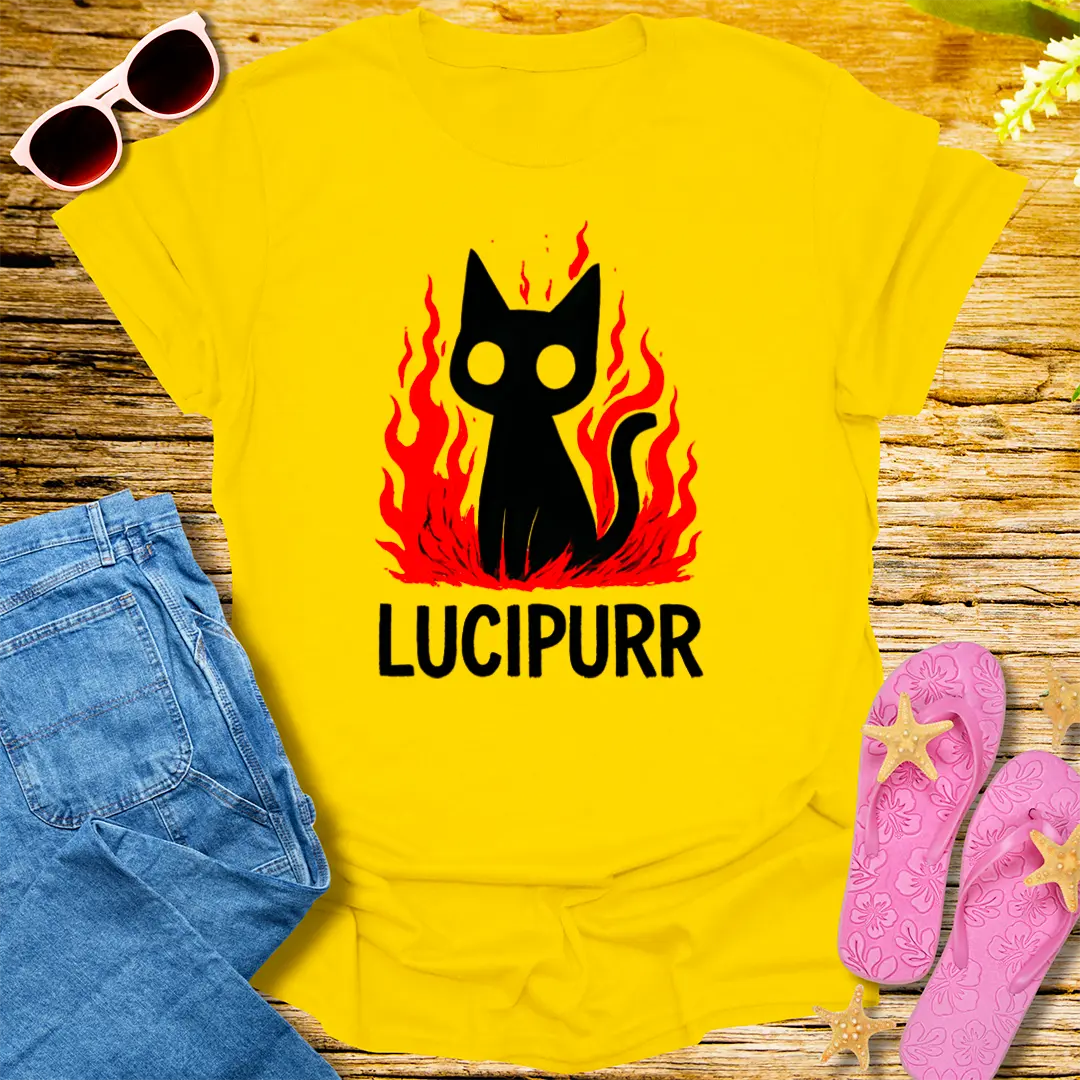 Lucipurr Firestarter T-Shirt - Daisy