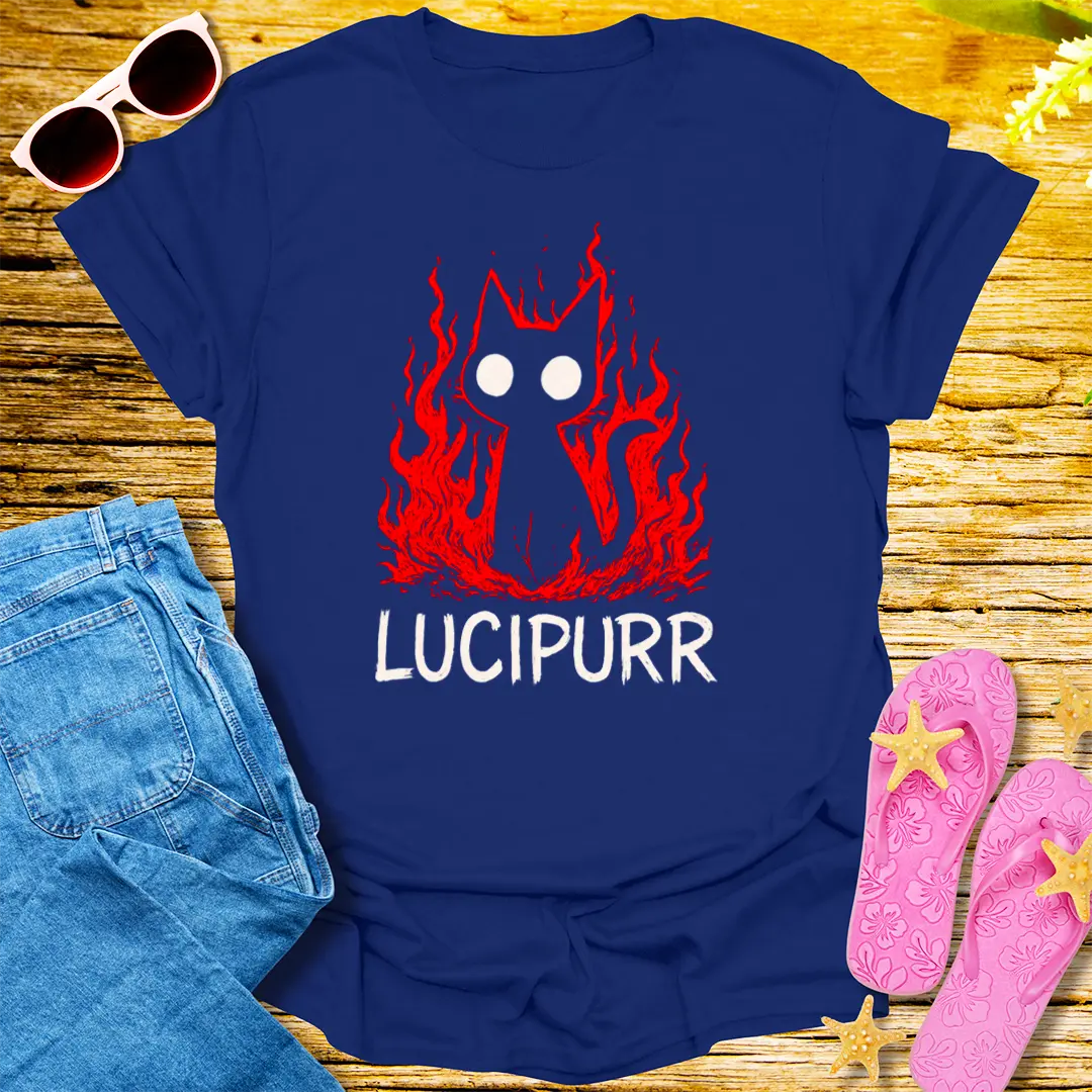 Lucipurr Firestarter T-Shirt - Navy