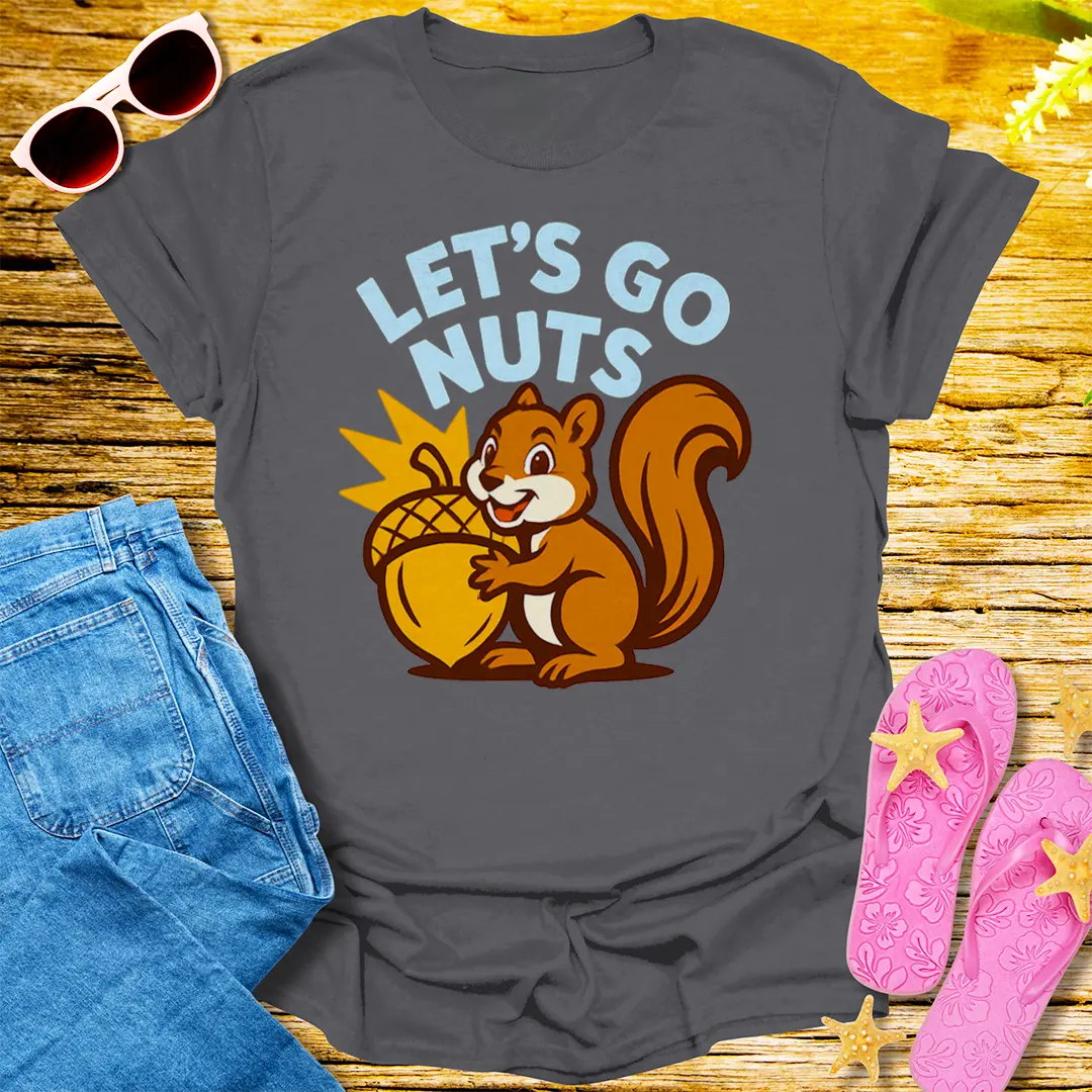 Let's Go Nuts T-Shirt - Charcoal