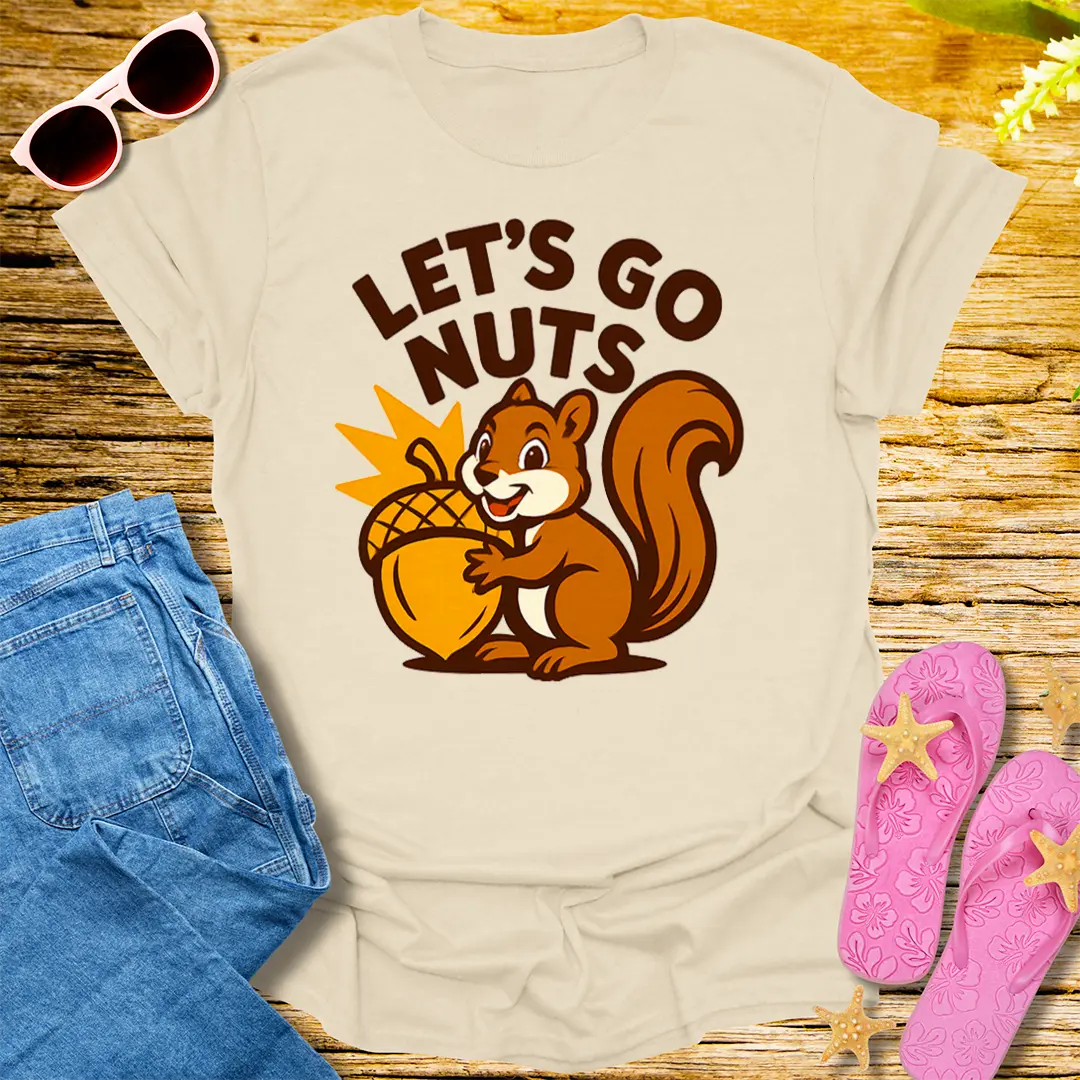 Let's Go Nuts T-Shirt - Natural
