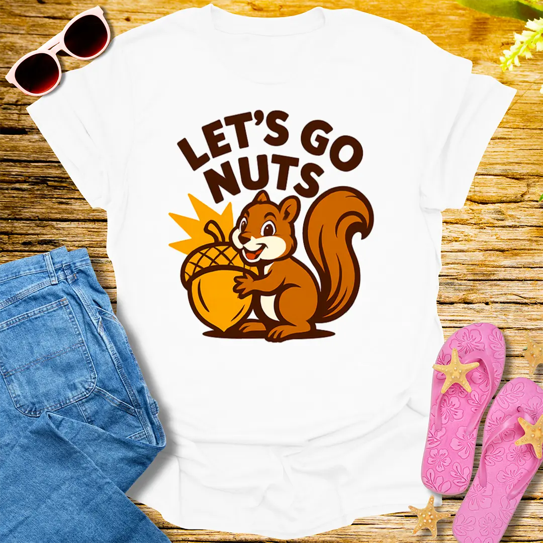 Let's Go Nuts T-Shirt - White