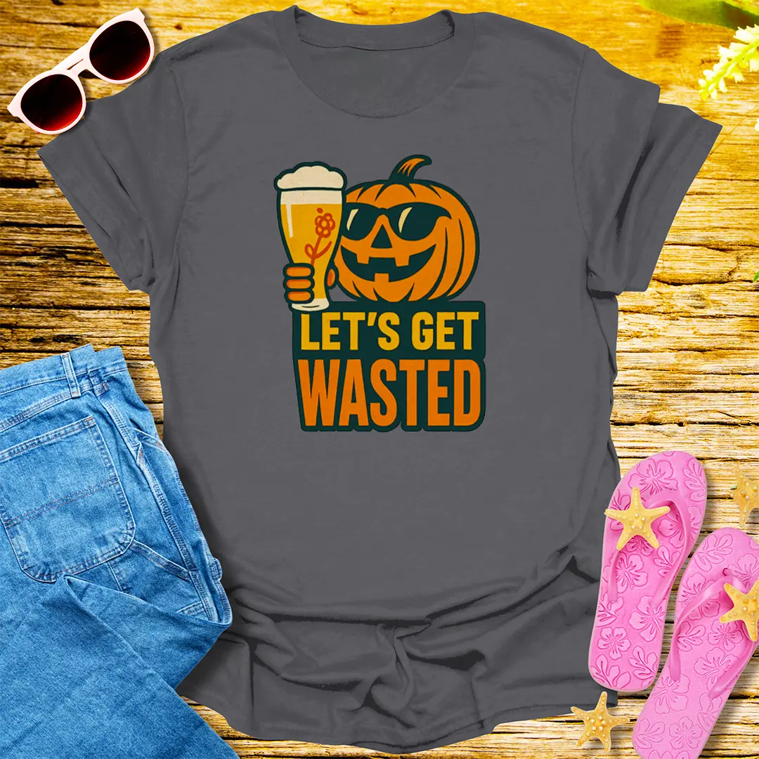 Let's Get Wasted T-Shirt - Charcoal