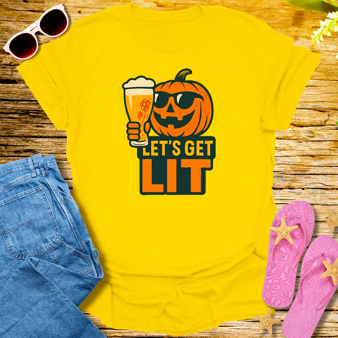 Let's Get Lit T-Shirt - Daisy