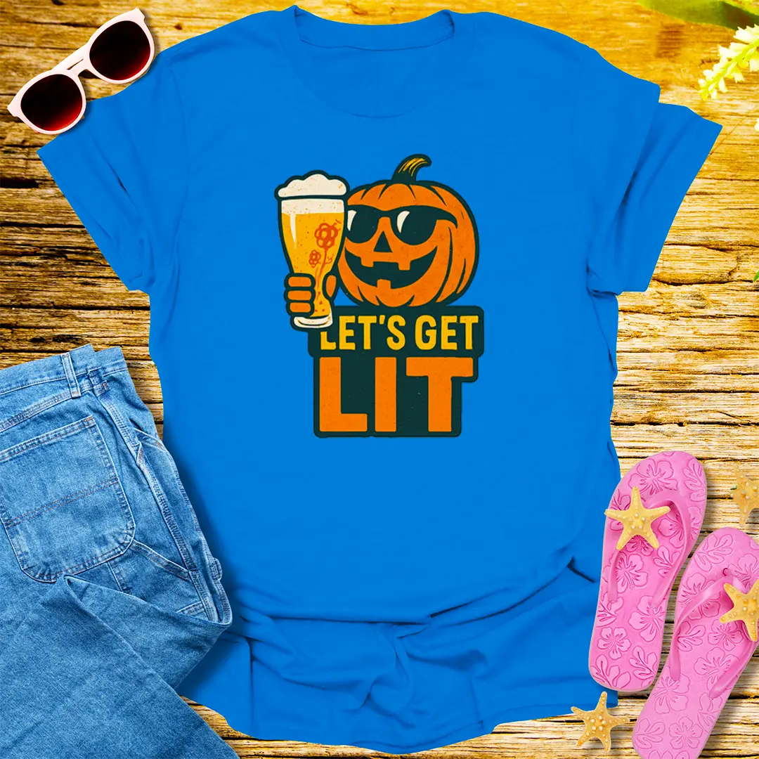 Let's Get Lit T-Shirt - Royal