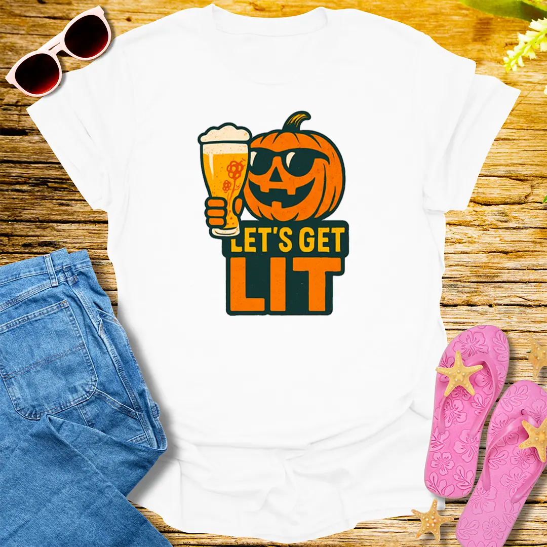 Let's Get Lit T-Shirt - White