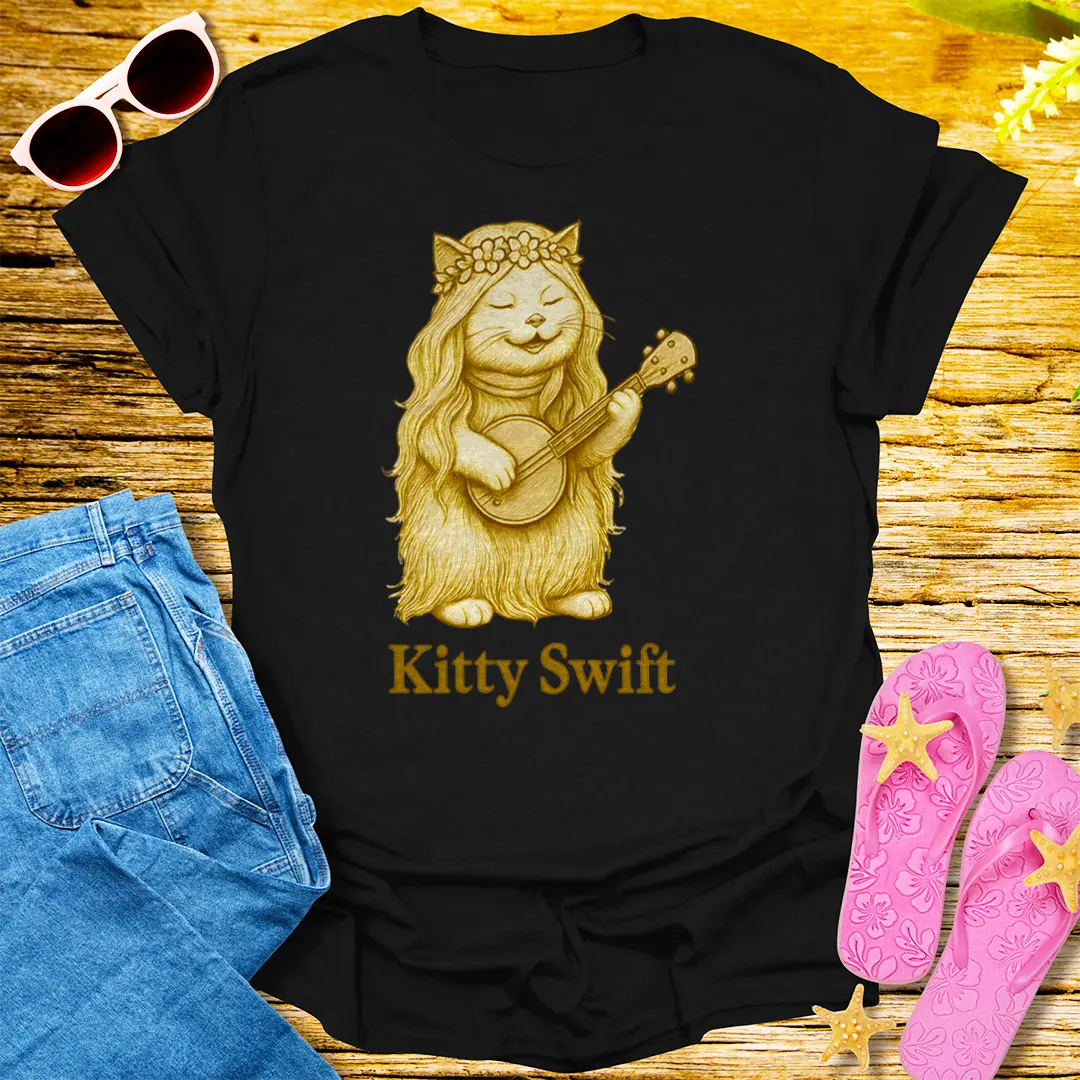 Kitty Swift T-Shirt - Black