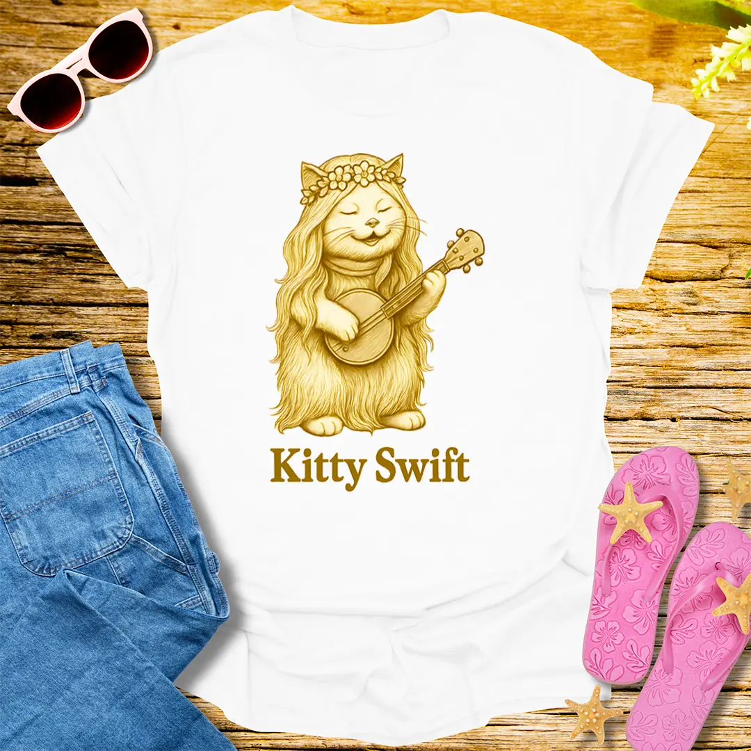 Kitty Swift T-Shirt - White