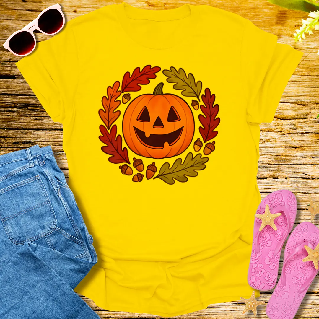 Pumpkin Patch Grin T-Shirt - Daisy
