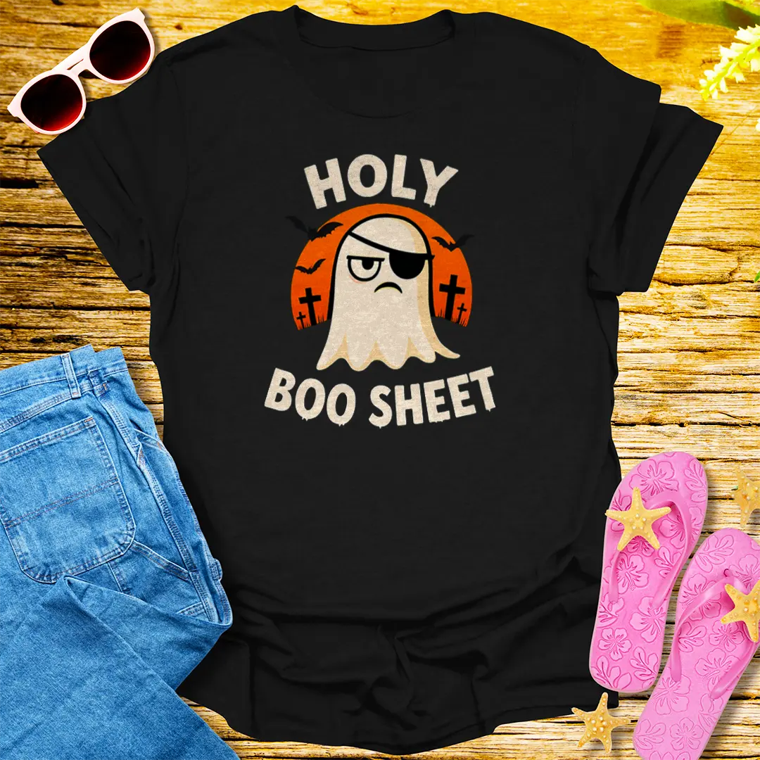 Holy Boo Sheet T-Shirt - Black