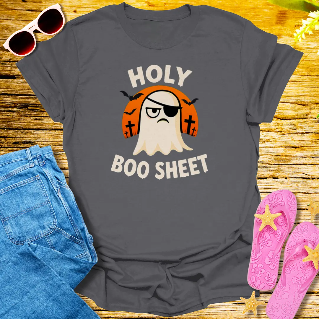 Holy Boo Sheet T-Shirt - Charcoal