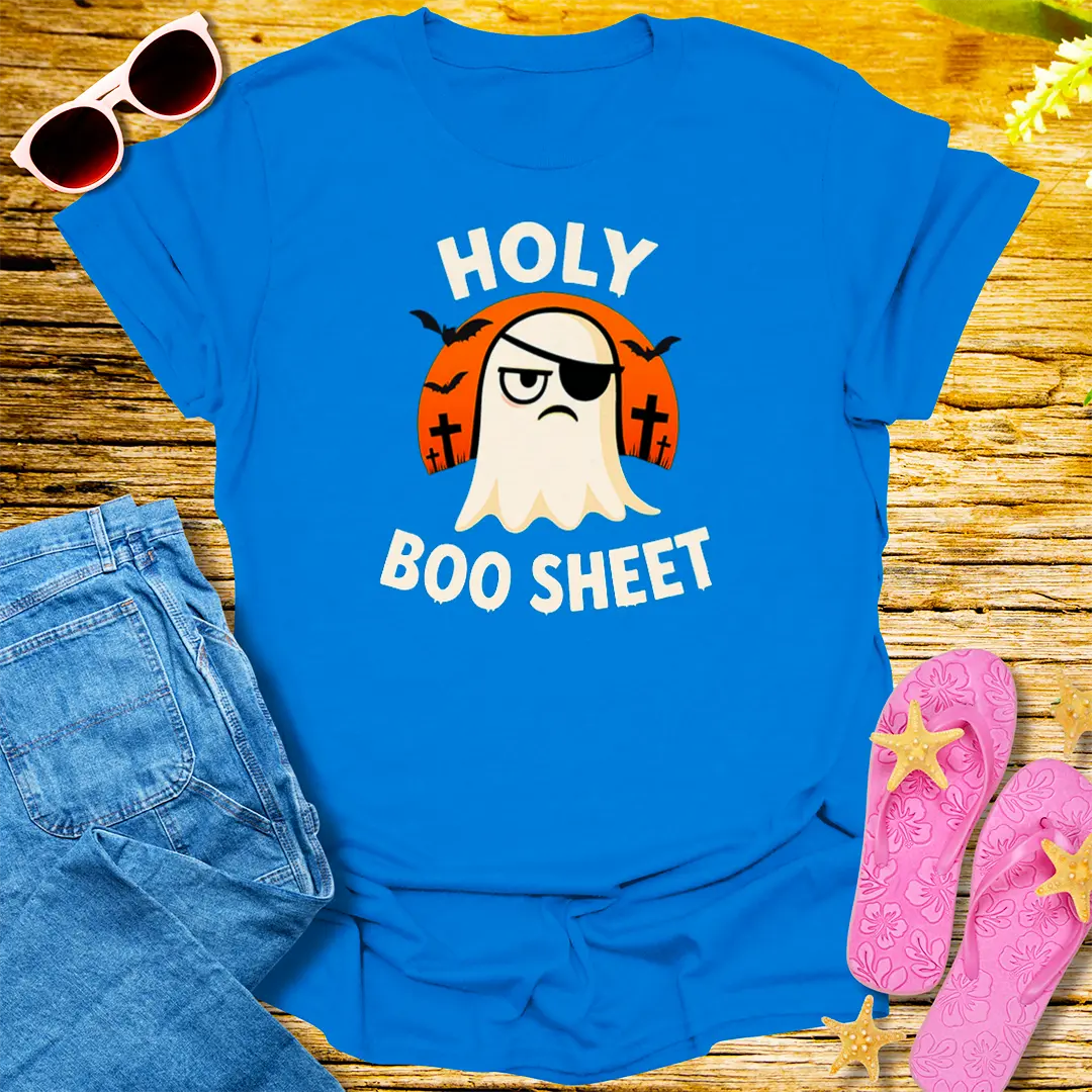 Holy Boo Sheet T-Shirt - Royal