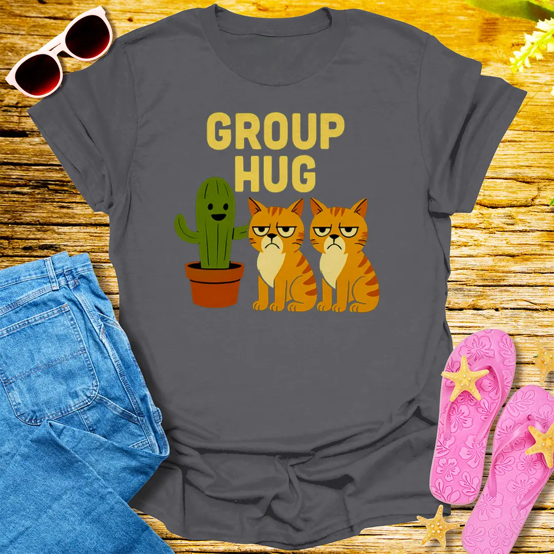 Group Hug T-Shirt - Charcoal