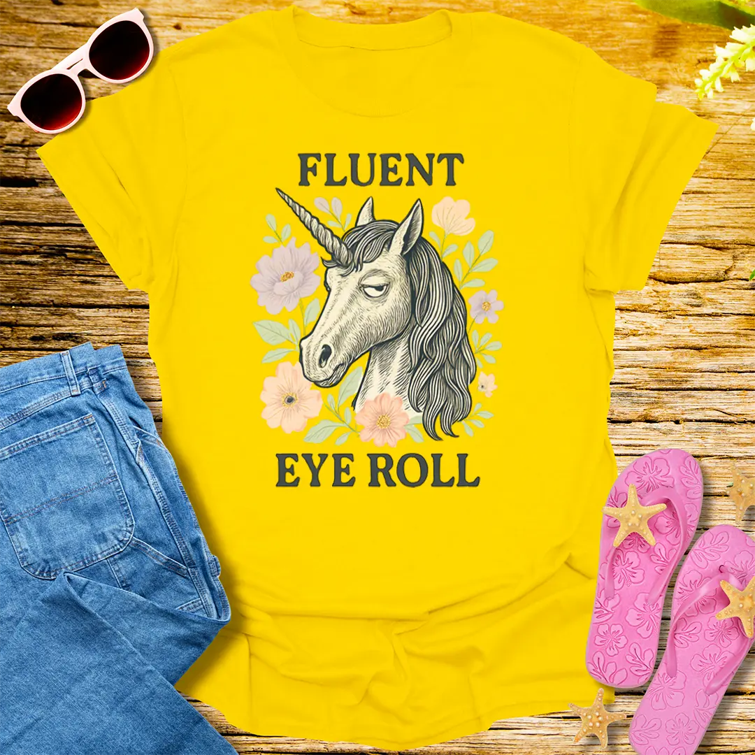 Fluent Eye Roll T-Shirt - Daisy