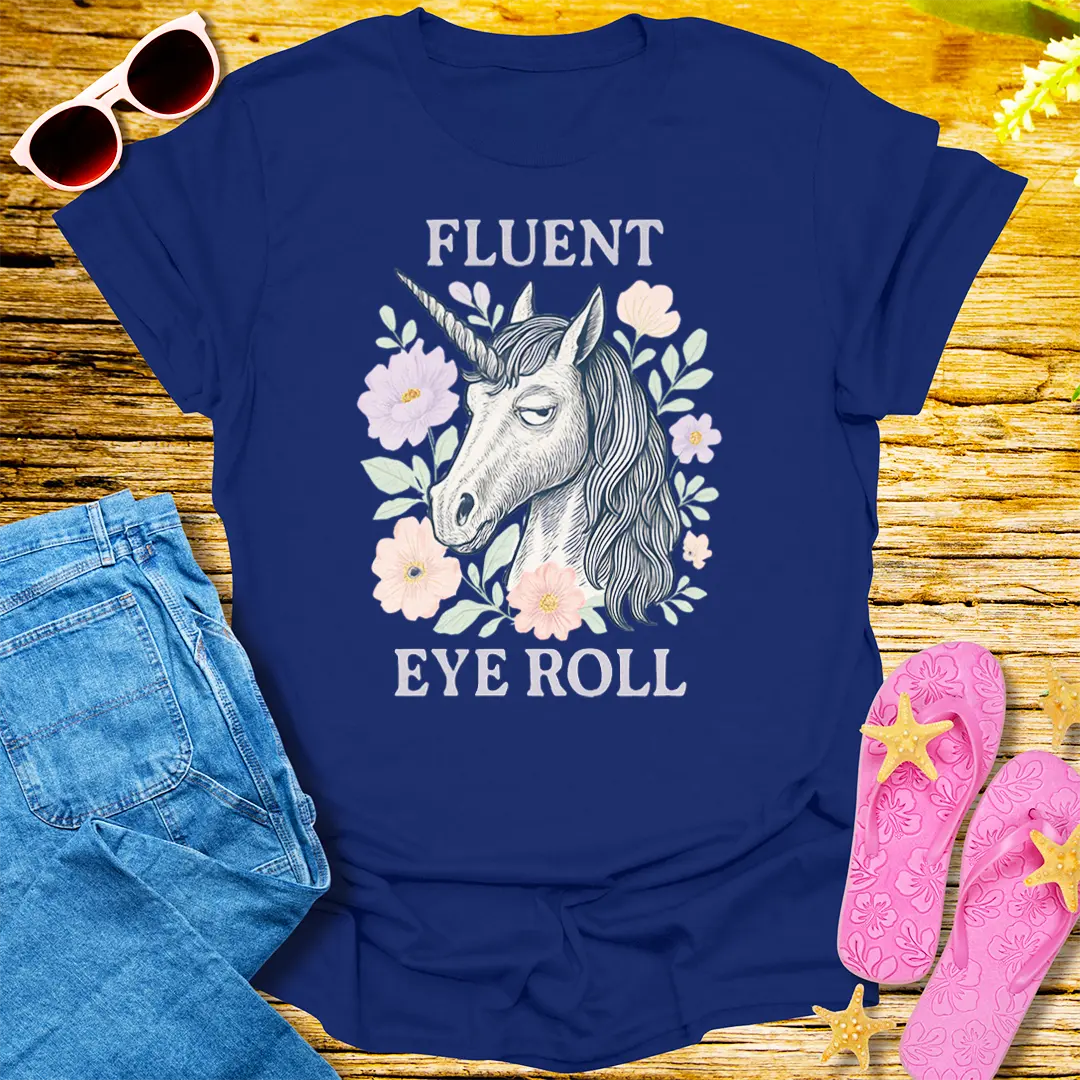 Fluent Eye Roll T-Shirt - Navy