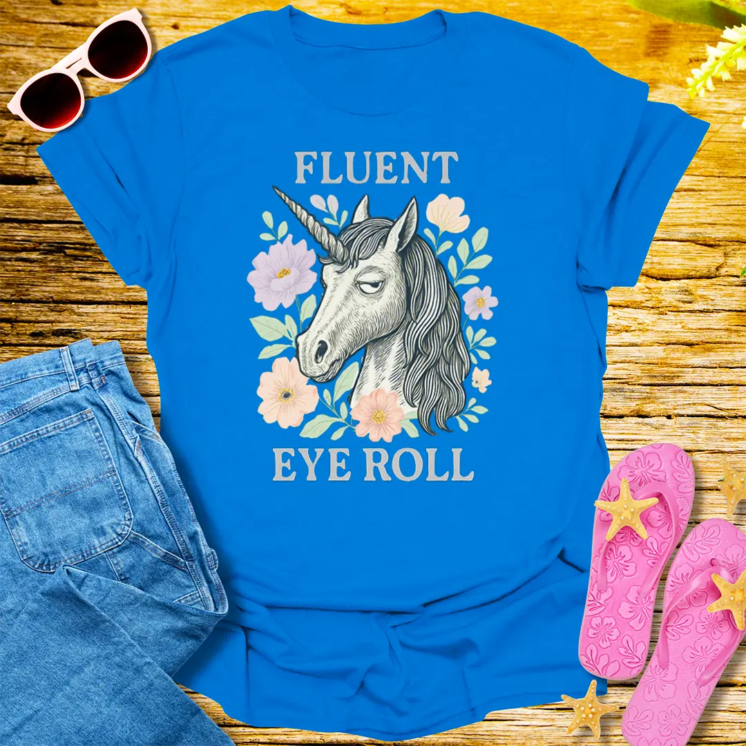 Fluent Eye Roll T-Shirt - Royal