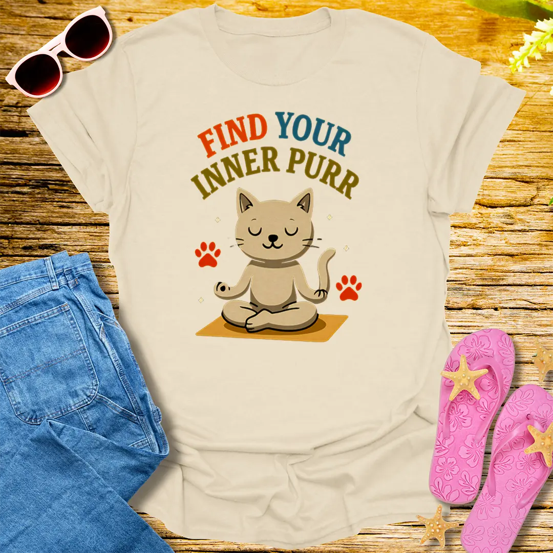Find Your Inner Purr T-Shirt - Natural