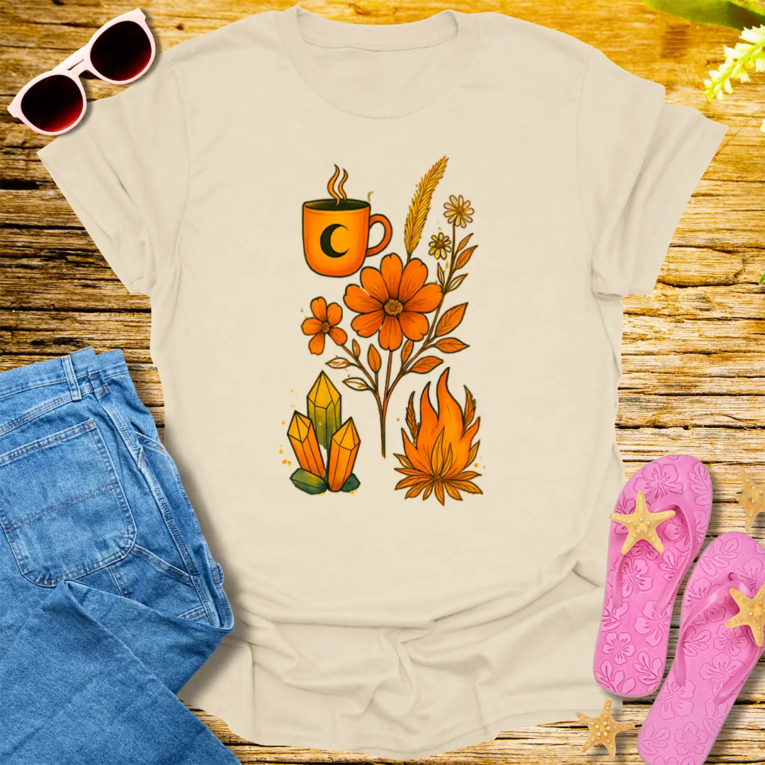 Mystic Bloom T-Shirt - Natural