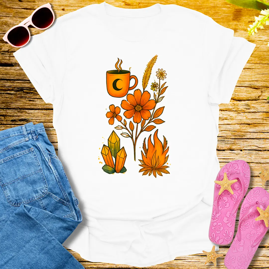 Mystic Bloom T-Shirt - White