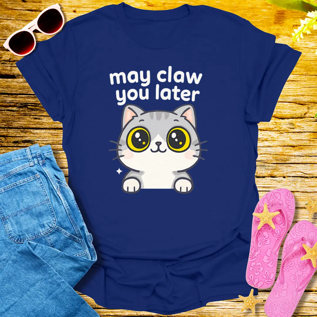 May Claw You Later T-Shirt - Navy