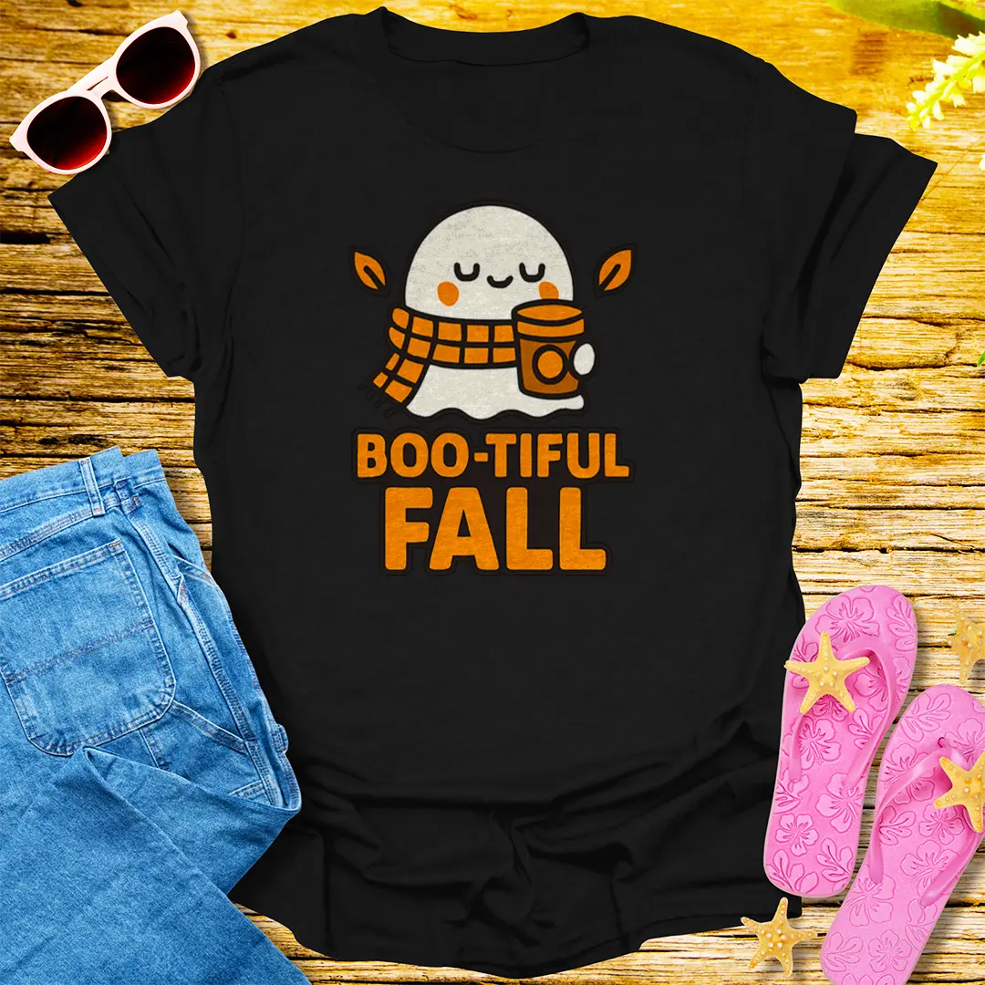 Boo-tiful Fall T-Shirt - Black