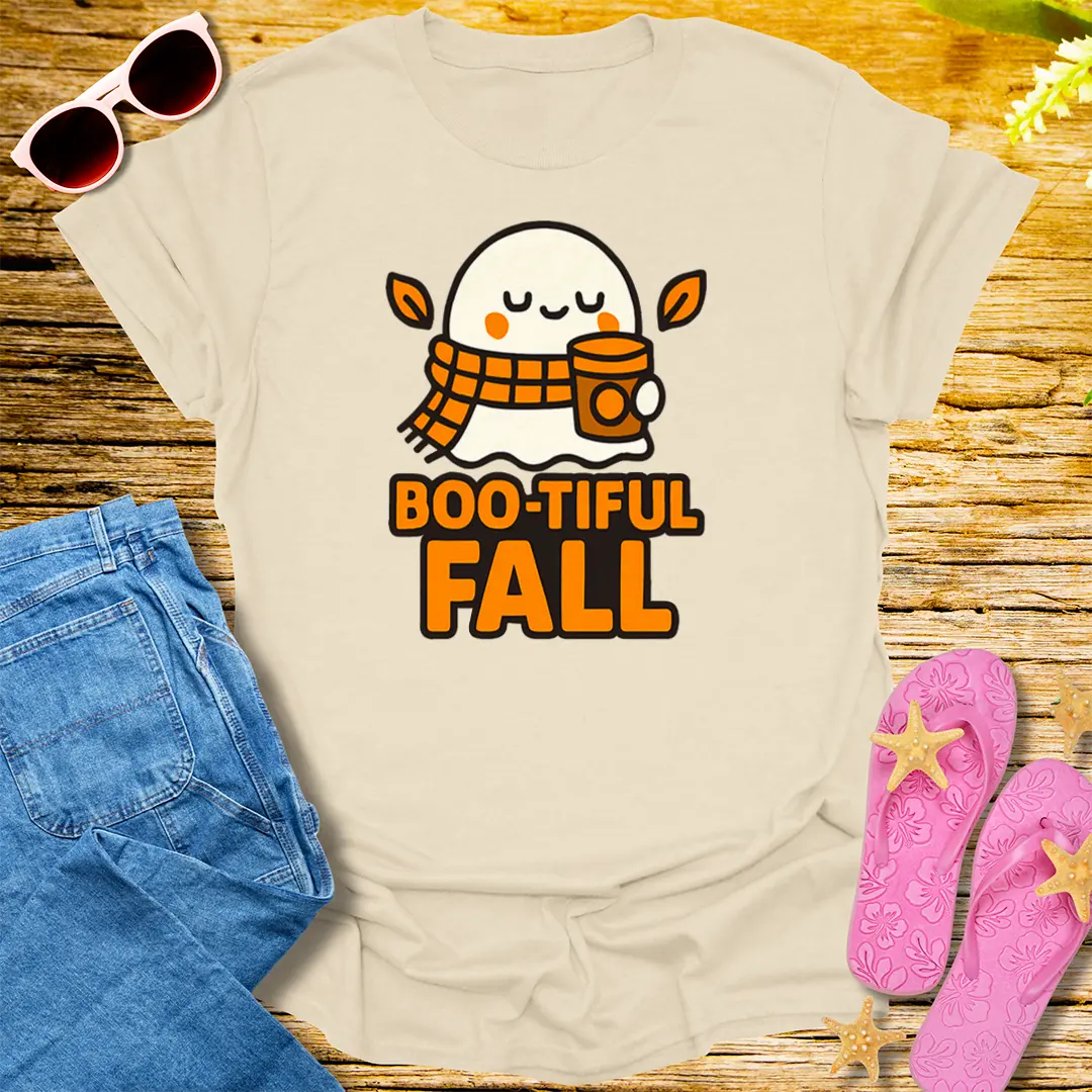 Boo-tiful Fall T-Shirt - Natural