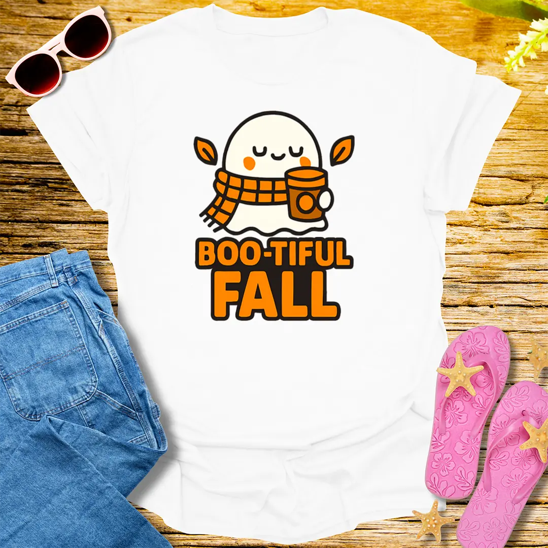 Boo-tiful Fall T-Shirt - White